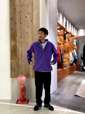 「ナイロンパンツ」｜「アイテム（その他アウター）」を使った、yonmaru2さん（メンズ・175cm）の秋コーディネート