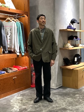 「etsinta（エシンタ）のアイテム」を使った、yonmaru2さん（メンズ・175cm）の春コーディネート