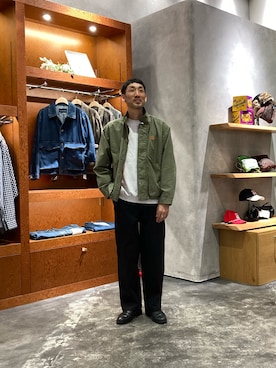 「アイテム（ナイロンジャケット）」を使った、yonmaru2さん（メンズ・175cm）の秋コーディネート