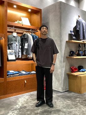 「アイテム（バックパック/リュック）」を使った、yonmaru2さん（メンズ・175cm）の夏コーディネート