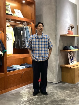 「Disney（ディズニー）のアイテム」を使った、yonmaru2さん（メンズ・175cm）の夏コーディネート
