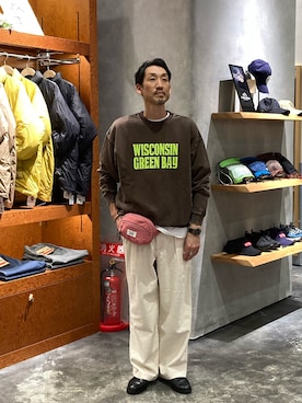 「アイテム（ボディバッグ/ウエストポーチ）」を使った、yonmaru2さん（メンズ・175cm）の冬コーディネート