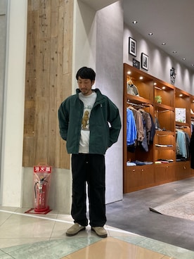 「Franklin Climbing（フランクリンクライミング）の【UVカット・撥水】【Franklin Climbing】カスケードライトジャケット（ナイロンジャケット）」を使った、yonmaru2さん（メンズ・175cm）の春コーディネート