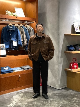 「CIAOPANIC TYPY（チャオパニックティピー）のアイテム（ブルゾン）」を使った、yonmaru2さん（メンズ・175cm）の秋コーディネート