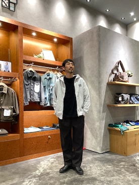 「CIAOPANIC TYPY（チャオパニックティピー）のアイテム（パーカー）」を使った、yonmaru2さん（メンズ・175cm）の冬コーディネート