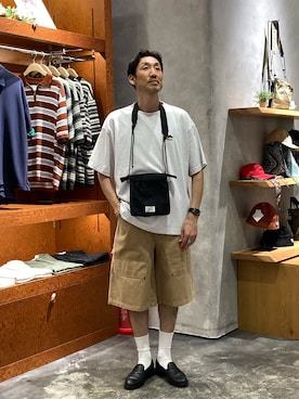 「PENNEYS（ぺニーズ）のアイテム（バッグ）」を使った、yonmaru2さん（メンズ・175cm）の夏コーディネート