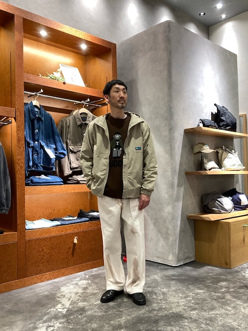 【ainode】oku 2タックベルトワイドパンツ