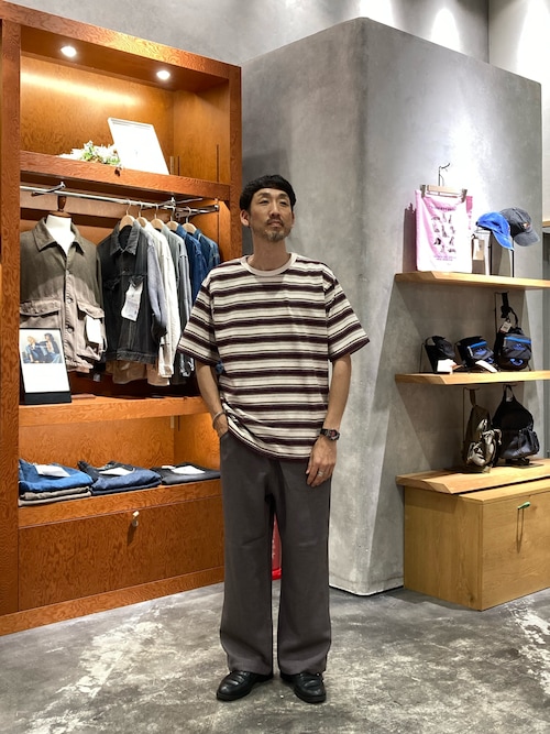 【UNISEX】ヴィンテージライクマルチボーダーTEE