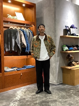 「アイテム（ミリタリージャケット）」を使った、yonmaru2さん（メンズ・175cm）の秋コーディネート