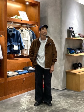 「アイテム（ナイロンジャケット）」を使った、yonmaru2さん（メンズ・175cm）の夏コーディネート