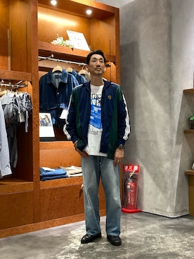「アイテム（ジャージ）」を使った、yonmaru2さん（メンズ・175cm）の秋コーディネート