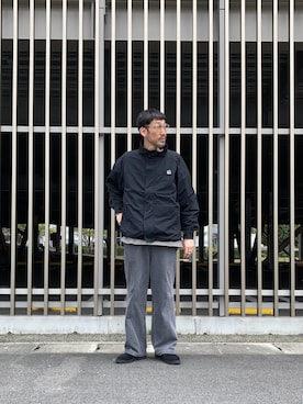 「Franklin Climbing（フランクリンクライミング）の【UVカット・撥水】【Franklin Climbing】カスケードライトジャケット（ナイロンジャケット）」を使った、yonmaru2さん（メンズ・175cm）の春コーディネート