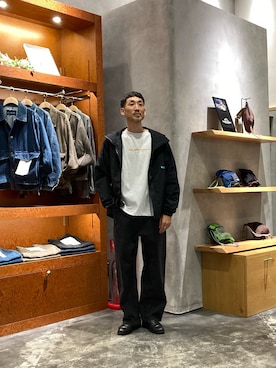 「アイテム（マウンテンパーカー）」を使った、yonmaru2さん（メンズ・175cm）の秋コーディネート