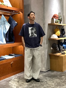 「CIAOPANIC TYPY（チャオパニックティピー）のアイテム（パンツ）」を使った、yonmaru2さん（メンズ・175cm）の春コーディネート
