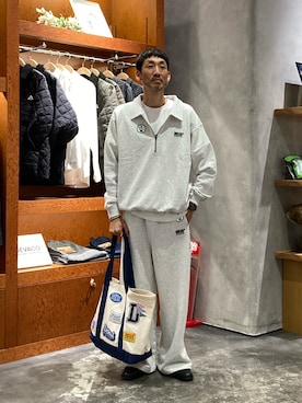 「アイテム（スウェットパンツ）」を使った、yonmaru2さん（メンズ・175cm）の秋コーディネート