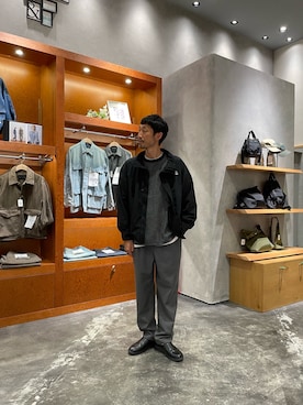 「Franklin Climbing（フランクリンクライミング）の【UVカット・撥水】【Franklin Climbing】カスケードライトジャケット（ナイロンジャケット）」を使った、yonmaru2さん（メンズ・175cm）の秋コーディネート