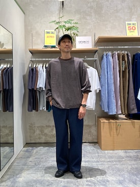 「GEVACO（ゲバコ）のアイテム」を使った、yonmaru2さん（メンズ・175cm）の夏コーディネート