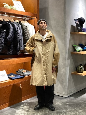 「アイテム（モッズコート）」を使った、yonmaru2さん（メンズ・175cm）の冬コーディネート