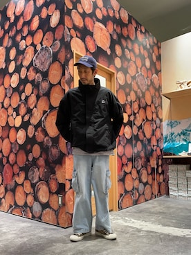 「アイテム（ナイロンジャケット）」を使った、yonmaru2さん（メンズ・175cm）の春コーディネート