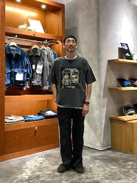 「アイテム（スウェットパンツ）」を使った、yonmaru2さん（メンズ・175cm）の夏コーディネート