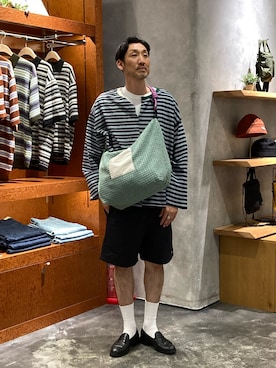 「etsinta（エシンタ）のアイテム」を使った、yonmaru2さん（メンズ・175cm）の春コーディネート