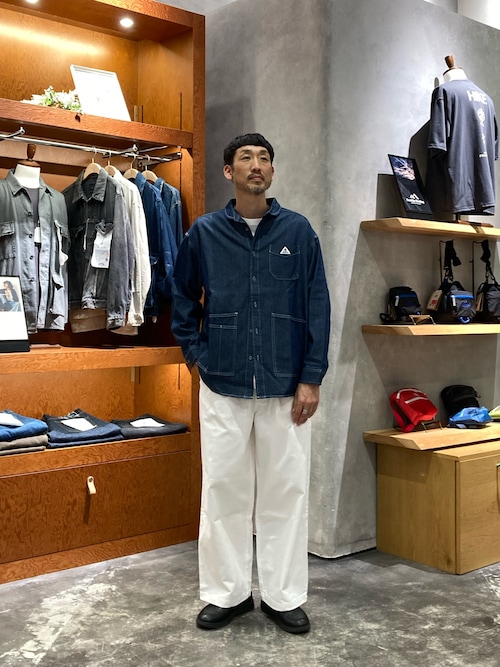【GEVACO】タックロングデニムパンツ