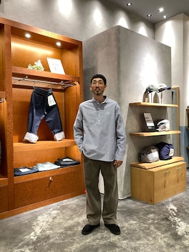 「ai no de（アイノデ）のアイテム」を使った、yonmaru2さん（メンズ・175cm）の秋コーディネート