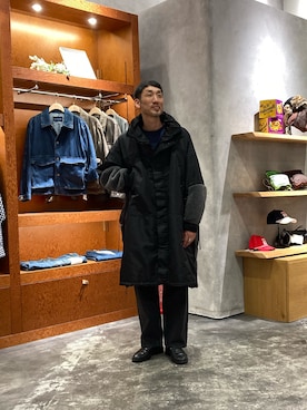 「アイテム（モッズコート）」を使った、yonmaru2さん（メンズ・175cm）の秋コーディネート