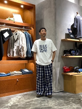 「CIAOPANIC TYPY（チャオパニックティピー）のアイテム（パンツ）」を使った、yonmaru2さん（メンズ・175cm）の夏コーディネート