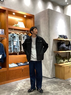 「CIAOPANIC TYPY（チャオパニックティピー）のアイテム（ブルゾン）」を使った、yonmaru2さん（メンズ・175cm）の秋コーディネート