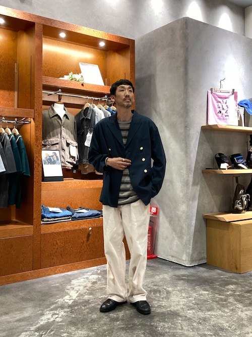 【ainode】oku 2タックベルトワイドパンツ