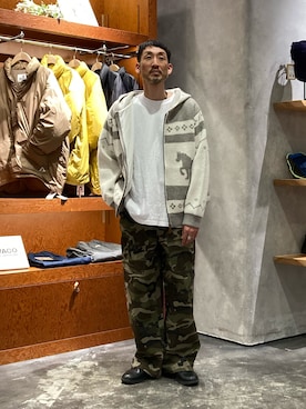 「アイテム（カーディガン/ボレロ）」を使った、yonmaru2さん（メンズ・175cm）の冬コーディネート