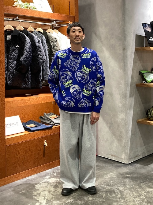 セール】【SOUNDS GOOOOD】アソートフェイス柄ファンキーニット