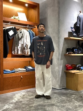 「CIAOPANIC TYPY（チャオパニックティピー）のアイテム（パンツ）」を使った、yonmaru2さん（メンズ・175cm）の夏コーディネート