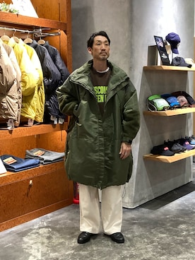 「アイテム（モッズコート）」を使った、yonmaru2さん（メンズ・175cm）の冬コーディネート