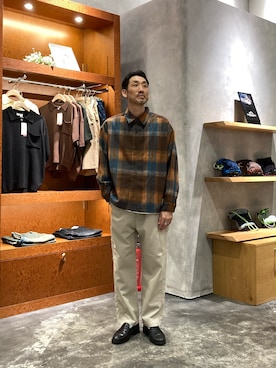 「DISCUS（ディスカス）のアイテム」を使った、yonmaru2さん（メンズ・175cm）の秋コーディネート