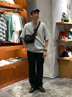 「CIAOPANIC TYPY（チャオパニックティピー）のアイテム（バッグ）」を使った、yonmaru2さん（メンズ・175cm）の夏コーディネート