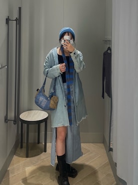 「アイテム（帽子）」を使った、ayumiさん（レディース・163cm・20代）の冬コーディネート