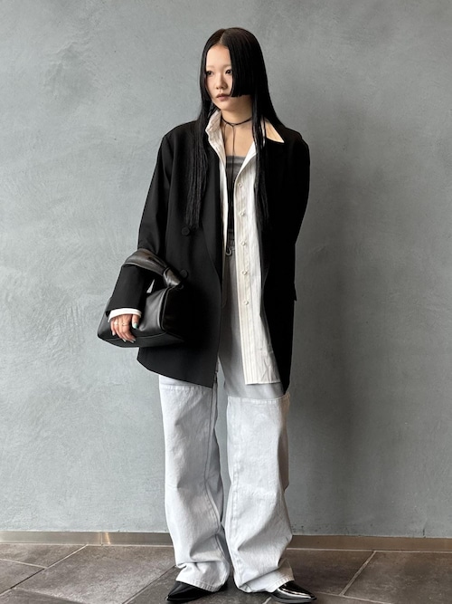 アダムエロペ　adametrope ダブルブレストジャケット　セットアップ サステナブル】ダブルブレストジャケット（テーラードジャケット