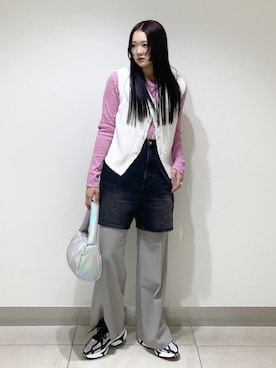 「サステナブル」｜abe sakiさん（レディース・157cm）の春コーディネート