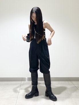 「ALLEGE（アレッジ）のアイテム」を使った、abe sakiさん（レディース・157cm）の夏コーディネート