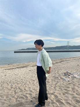 「シアーシャツ」｜tomopipaさん（メンズ・161cm・10代）の夏コーディネート