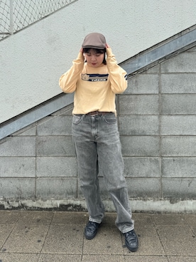 「OVERRIDE（オーバーライド）のアイテム（ハンチング/ベレー帽）」を使った、aoiさん（レディース・167cm）の秋コーディネート
