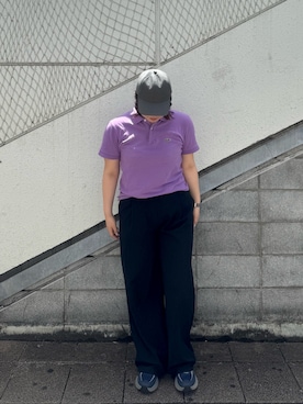 「LACOSTE」｜aoiさん（レディース・167cm）の夏コーディネート