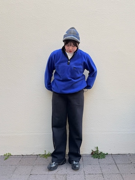 「arth（アース）のアイテム（帽子）」を使った、aoiさん（レディース・167cm）の冬コーディネート