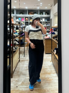 「アイテム（ニットキャップ/ビーニー）」を使った、aoiさん（レディース・167cm）の夏コーディネート
