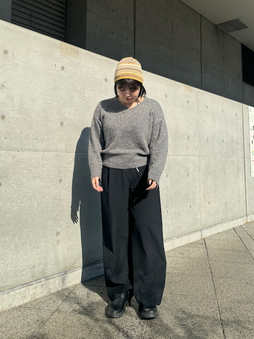 override ニット帽 ニットキャップ OVERRIDE KNIT LOGO SHORT