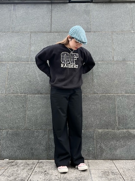 「arth（アース）のアイテム（帽子）」を使った、aoiさん（レディース・167cm）の冬コーディネート