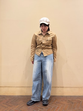 「arth（アース）のアイテム（帽子）」を使った、aoiさん（レディース・167cm）の冬コーディネート