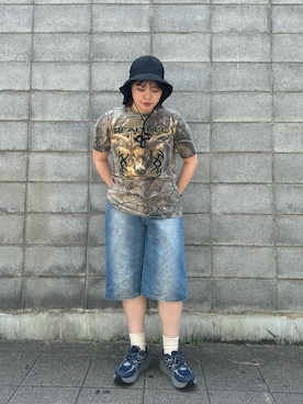 「迷彩」｜aoiさん（レディース・167cm）の夏コーディネート